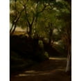 thumbnail image 2 of John La Farge 19x24 Black Ornate Framed Double Matted Museum Art Print Titled: In ‘The Glen,’ Portsmouth, Rhode Island (1859), 2 of 5