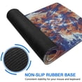 thumbnail image 6 of Red Waves&nbsp;mousepad Gamingwaterproofnon Slip&nbsp;for Office Home Work GamingmousepadRubber Base Mousepad with Stitched Edges 31.5x11.8inches, 6 of 7