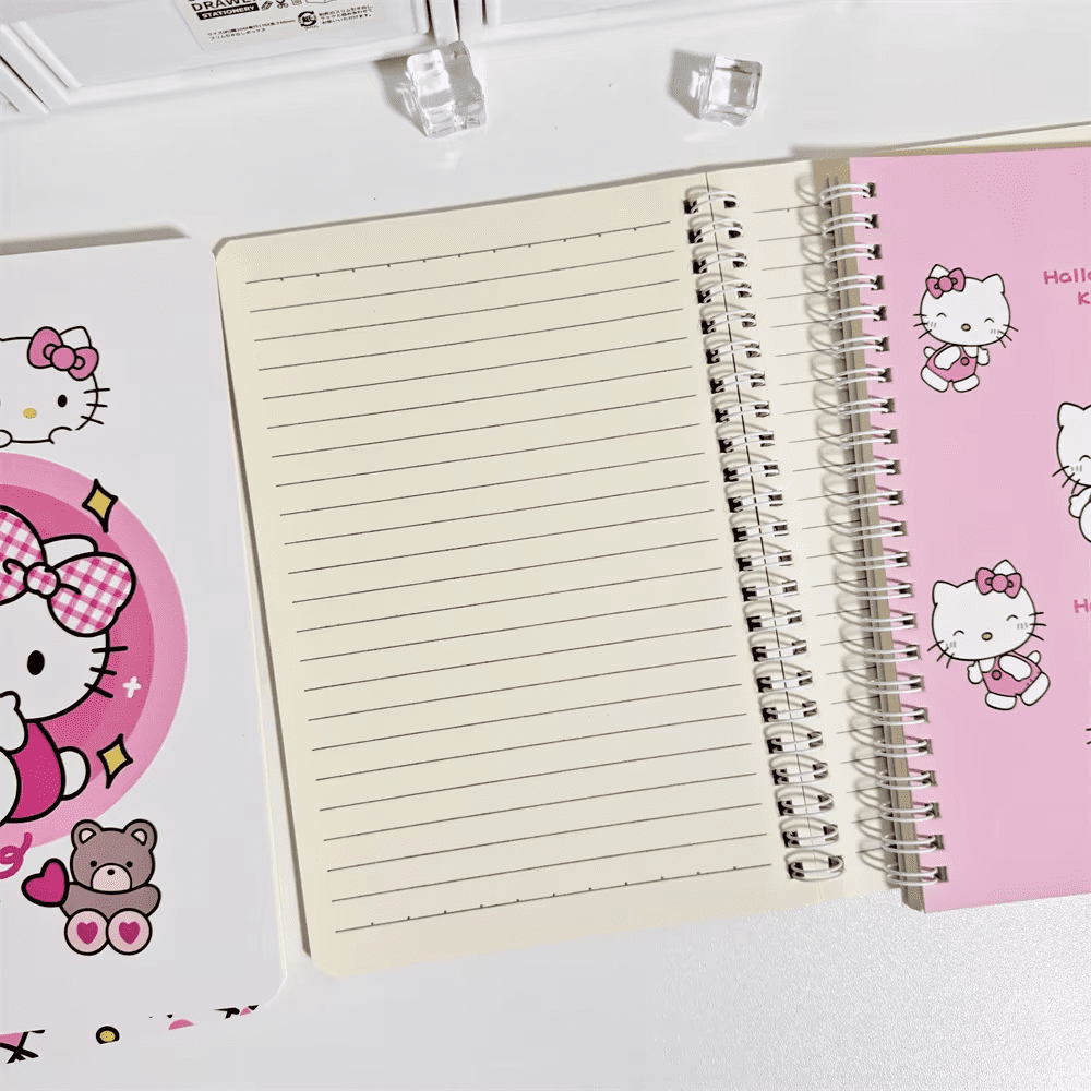 Sanrio Cartoon Cute Hello Kitty Notebook Stationery Portable Stationery Supplies Gift