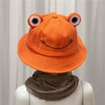thumbnail image 3 of Visland Frog Bucket Hat , Summer Outdoor Foldable Wide Brim Fisherman Hat Fishing Beach Sun Hat, 3 of 8