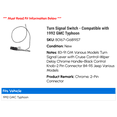 thumbnail image 2 of Turn Signal Switch - Compatible with 1992 GMC Typhoon, 2 of 2