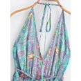 thumbnail image 5 of Women Wild Floral Print Backless Sexy Beach Bohemian Maxi Dress Lady High-Low Tassel Strapless Vacation Boho Dress, 5 of 6