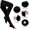 thumbnail image 4 of Sunm Boutique Black Thigh High Compression Stockings 20-32mmHg Toeless Compression Socks for Women & Men（1 Pair , 3XL）, 4 of 7