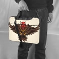thumbnail image 6 of ZNDUO Bird Japanese Mask Pattern Laptop Bag, 15.6 inch Business Casual Durable Laptop Backpack, 6 of 8