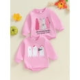 thumbnail image 4 of Aojekbee Baby Girl Rompers Crew Neck Long Sleeve Ghost Print Jumpsuits Halloween Clothes Bodysuits, 4 of 10