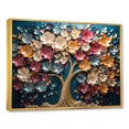 thumbnail image 3 of Designart "Orchid Haven Colorful Golden Branches V" Extra Large Landscapes Framed Wall Art - Country Colorful Tree Bedroom Framed Canvas Wall Art, 3 of 7