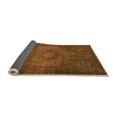 thumbnail image 2 of Ahgly Company Indoor Round Abstract Orange Modern Area Rugs, 6' Round, 2 of 4