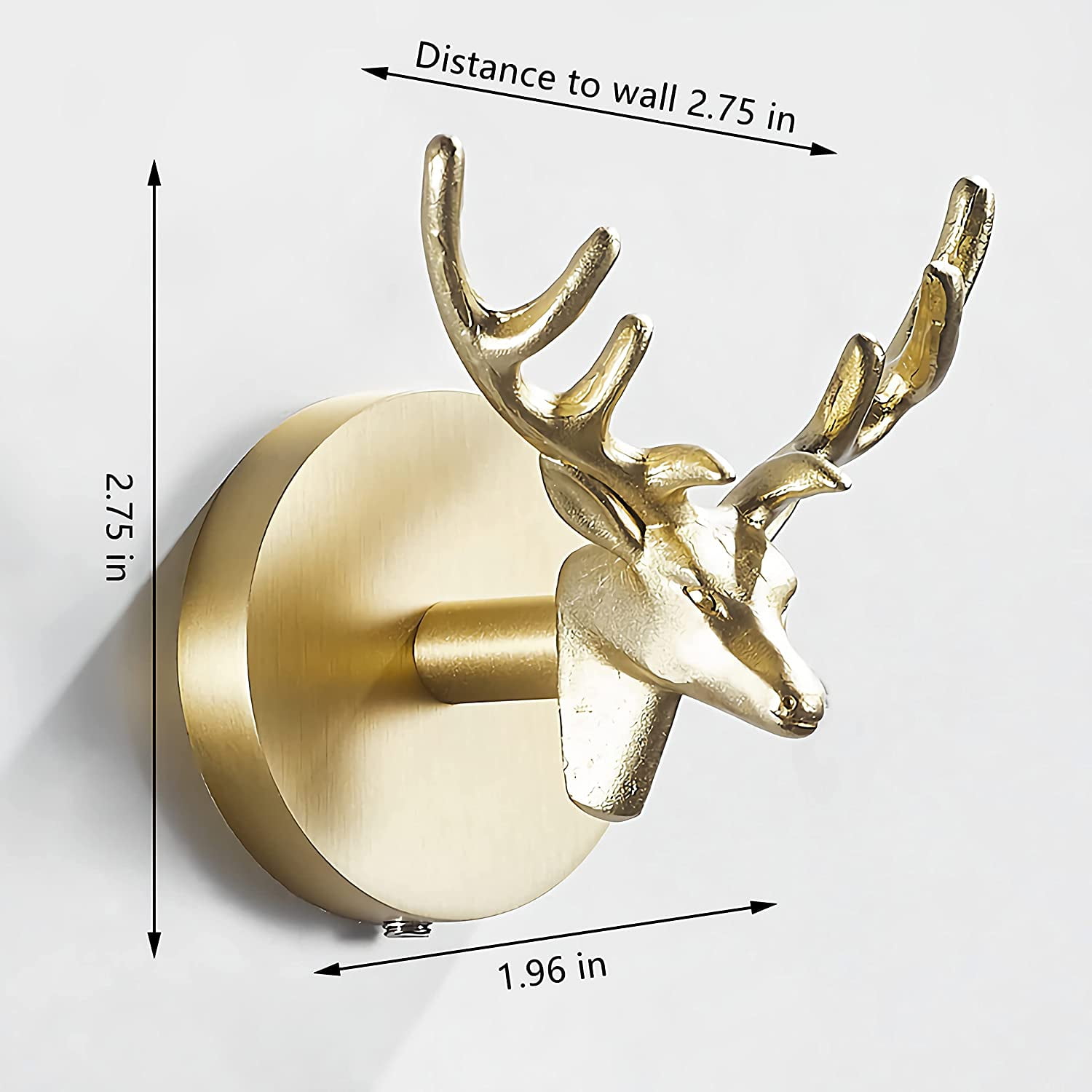 Animal Shaped Brass Coat Hook Brushed Brass Coat Hook Metal Wall Hook Hat Hook Coat Purse Purse Bathrobes Bathroom Bedroom Entryway Moose Walmart