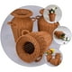 thumbnail image 4 of 1 unid casero decorativo flor canasta simulación ratán tejido de flores tejido (marrón claro), 4 of 8