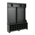 thumbnail image 5 of Prepac 60" Wide Hall Tree with 24 Shoe Cubbies, Black, 5 of 13