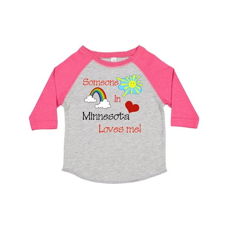 

Inktastic Someone in Minnesota Loves Me! Gift Toddler Boy or Toddler Girl T-Shirt