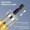 thumbnail image 4 of CELECTIGO 3Pcs Wire Stripper Cable Tool,Durable Aluminum Alloy Construction,Adjustable Stripping Length 10~40mm,for 2.5 - 4 - 6 square meters, 4 of 8