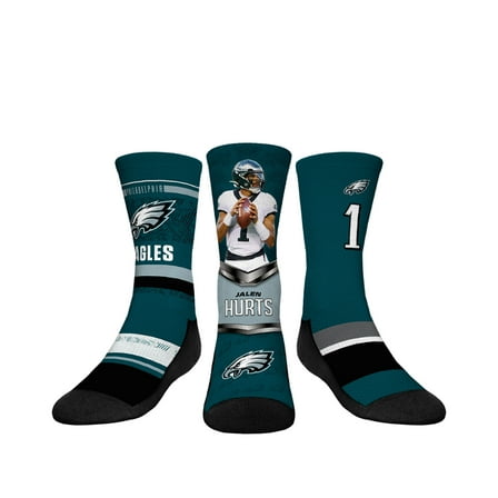 Youth Rock Em Socks Jalen Hurts Philadelphia Eagles 3-Pack Crew Sock Set
