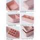 thumbnail image 4 of Vogacara Estuche para almacenamiento de maquillaje, rejilla para exhibición de joyas, organizador de cosméticos de escritorio, colgantes de contenedor, Bolsas de maquillaje Blanco Vogacara  CE015458-03, 4 of 6