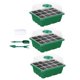 thumbnail image 3 of Bandeja de arranque de semillas 12 hoyos de para alféizares de ventana de microgreens 3 piezas, 3 of 8