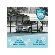 Arrow 20 x 12 x 9 ft Eggshell Carport