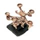 thumbnail image 4 of Soporte de bola de cristal soporte mineral mineral dorado 5 bandeja de decoración del hogar Pantalla de roca para pequeños coleccionables agate, 4 of 8