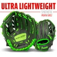 thumbnail image 4 of Franklin Sports Kids Baseball Glove - Youth Baseball, Softball + Tball Glove for Boys + Girls - Shok Sorb Glove - Right Hand Throw - Green - 10.5", 4 of 8