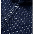 thumbnail image 6 of Indian Chikankari Embroidered Sequined Cotton Men's Kurta Pajama (Navy Blue, L), 6 of 7