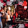 thumbnail image 2 of Xugoox 71 Pcs Red and Black Birthday Decorations for Women Men with Happy Birthday Banner Photo Backdrop Star Foil Balloons Red Black and Silver Balloons Tablecloth for Birthday Party Decorations, 2 of 5