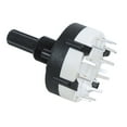 thumbnail image 3 of 5X 3P4T 3 Pole 4 Position Single Wafer Band Selector Rotary Switch W Knob, 3 of 7