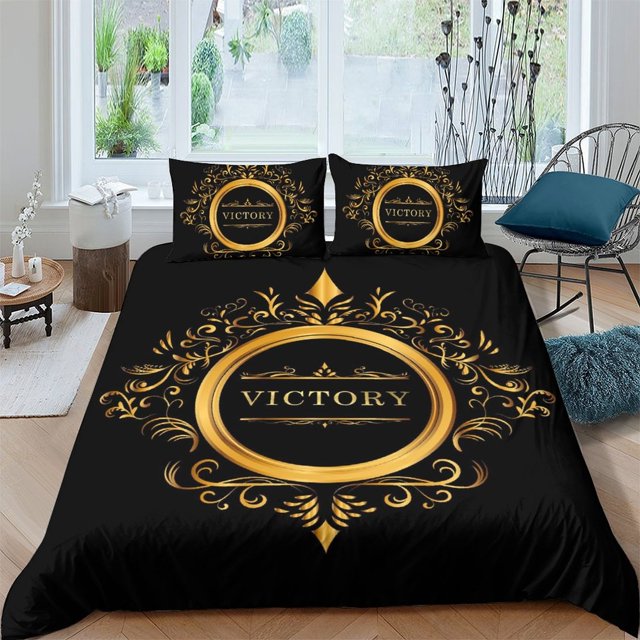 Home Bedding Cover Set Luxury Pattern Duvet Cover Quilt Cover Set Bed Gift Designable,Queen (90"x90")