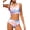 Colorful Flower in White, variant on Girls Bikini Beach Swimwear 2 Piece Swimsuits Floral Printing Bathing Suits