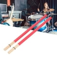 thumbnail image 1 of 2 Pcs Brosse à Tambour Baguette Maillet Outil de Percussion en Bambou Ensemble d'Accessoires, 1 of 7