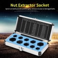 thumbnail image 2 of Ashata 11pcs/ Set 9-19mm Damaged Nut Bolt Remover Stud Extractor Locking Socket, Damaged Nut Remover,  Bolt Remover kit, 2 of 8