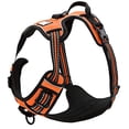 thumbnail image 1 of Arnés reflectante ajustable para perros para disuadir los tirones, chaleco de nailon resistente para mascotas para uso en el coche (naranja, L), 1 of 3