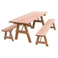 thumbnail image 1 of Pressure Treated Pine Traditional Table with 2 Benches, 1 of 18