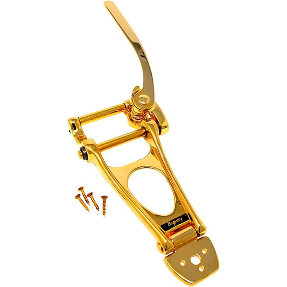 Bigsby B12 Tailpiece with Tension Bar Gold