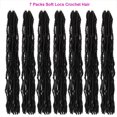 thumbnail image 4 of Trenzas de ganchillo para cabello suave de 30 cm, 7 paquetes de 7 paquetes para mujer, 4 of 7