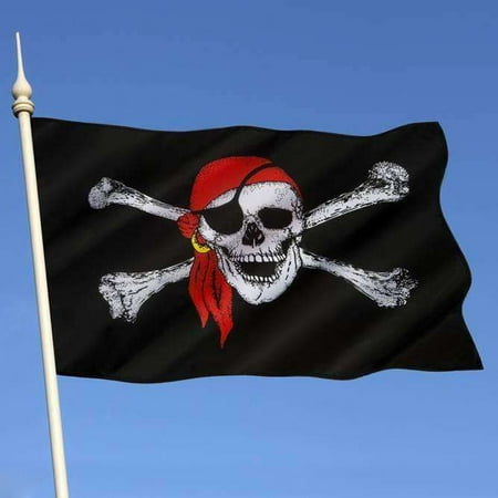 Calico Jacks Flag - Pirate Flag 3x5 ft Calico Flag Balloween Jolly Roger Skull Flag Polyester Banne