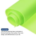 thumbnail image 3 of Uxcell Silicone Counter Mat Heat Resistant Mat 23.2x15.5inch Green, for Counter Top, Tableware, Desk Mat, 3 of 5