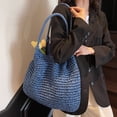 thumbnail image 3 of Dbuoem Straw Shoulder Bag Handmade Women Beach Tote Bag Daily Use Straw Tote Bag, 3 of 8