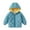 Blue, variant on 1-7T Girls Boys Jacket Toddler Kids Winter Warm Coats Hooded Padded Outwear