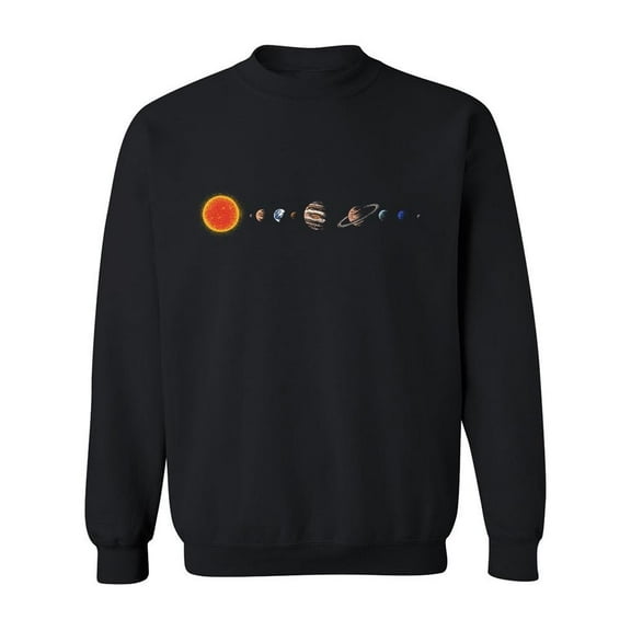 Solar System Model Design  Sweatshirt Men -Image by Shutterstock, Male Medium