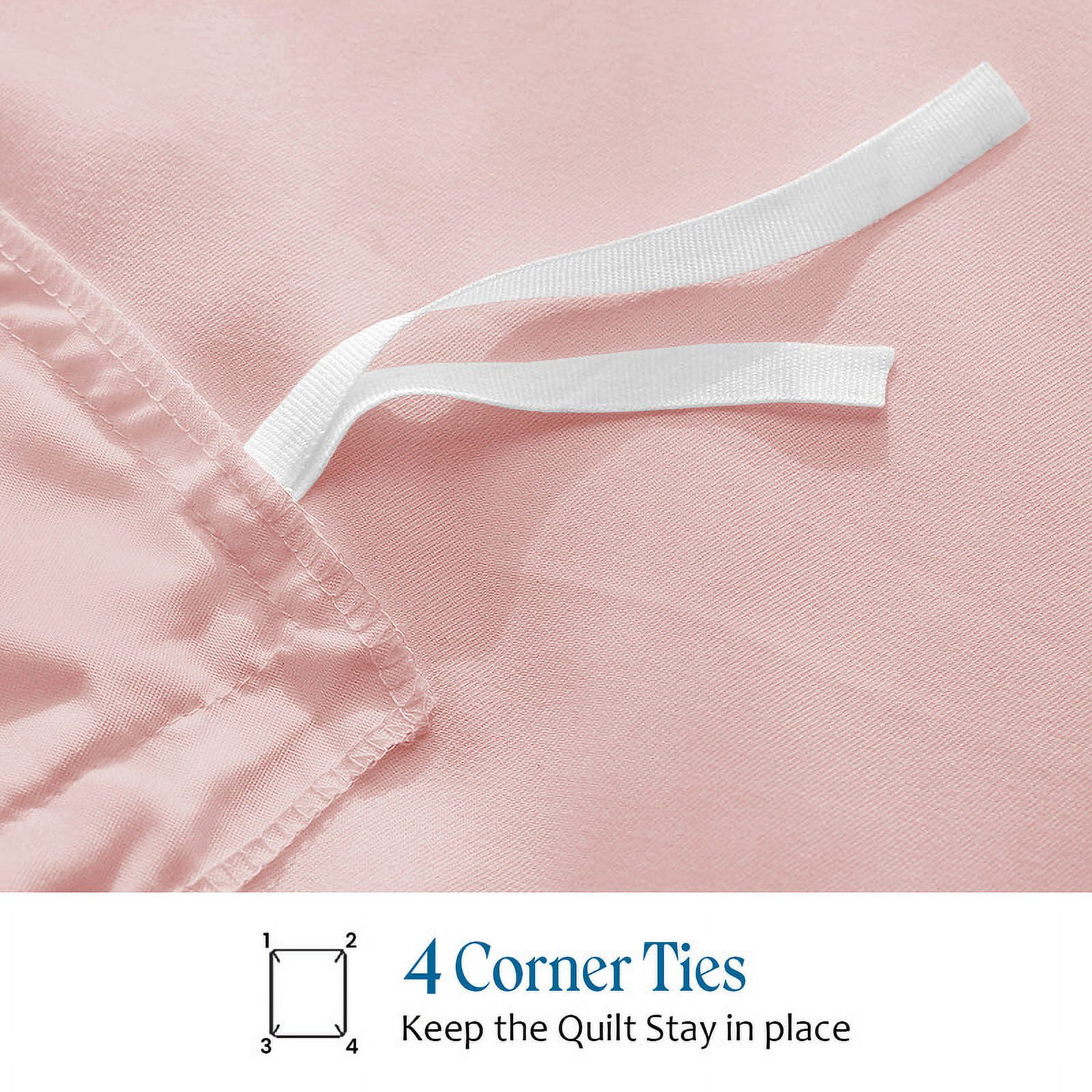 900 TC 100% Egyptian Cotton Duvet Cover Zipper Closur Ultra Soft Durable and Fade Resistant Color Blush-Pink Solid size Full/Queen