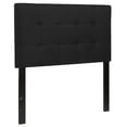 thumbnail image 3 of Emma + Oliver Quilted Tufted Upholstered Twin Size Headboard in Black Fabric, 3 of 10