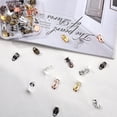 thumbnail image 4 of Brass Clip-on Earring Settings with Round Flat Pad Mixed Color 15x10x7mm Tray: 10mm 42pcs/box, 4 of 5