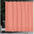 thumbnail image 3 of Ambesonne Mosaic Shower Curtain, Colorful Boho Geometric Form, 69"Wx75"L, Salmon Coral and Dried Rose, 3 of 4
