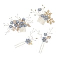 thumbnail image 3 of Juegos Nupcial Honor Sunnimix Boda Filigrana Pinza De Pelo Horquil, 3 of 8