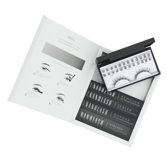 Kit de extensiones de pestañas Nanolash DIY Cluster Black