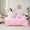 Light Pink, variant on jejeloiu Cartoon Leopard Pattern 7-Piece Twin Bedding Sets,Cute Butterfly Bedding Comforter Set,Pink Glitter Print Sheet Sets For Kids,Ultra Soft Home Decor Reversible
