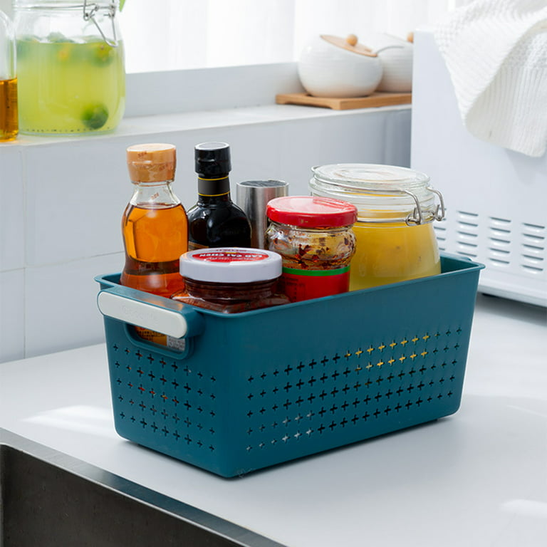 Travelwant Plastic Storage Baskets - Small Pantry Organizer Basket