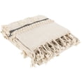 thumbnail image 3 of Mark&Day Throw Blanket for Couch, Willendorf Global Boho Ivory Decorative Throw Blankets for Bed, Cotton Hand Woven Lightweight Soft Throws with Fringe Tassel (50" W x 60" L), 3 of 3