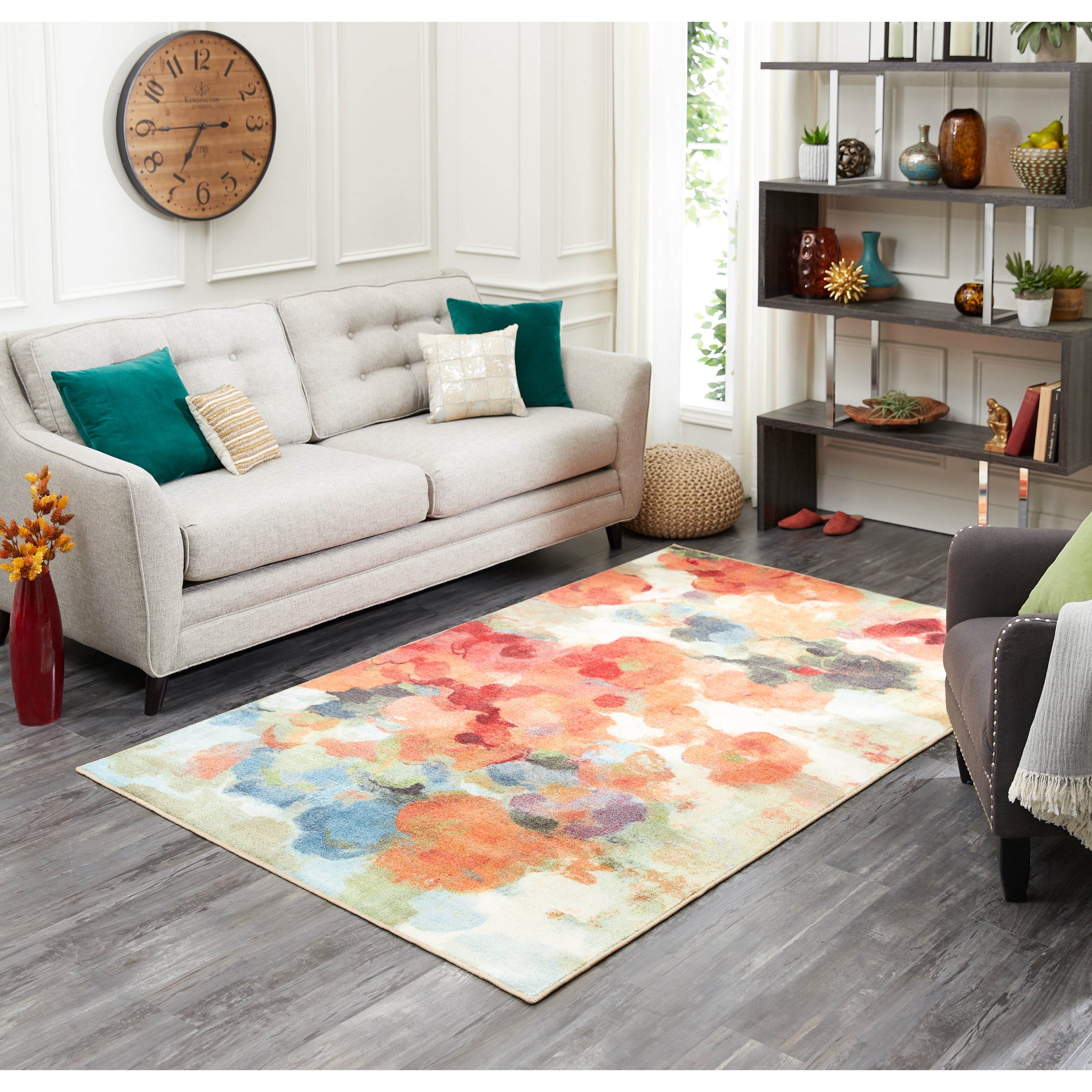 Mohawk Home Aurora Colorful Garden, Transitional Rugs 9×12