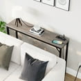 thumbnail image 5 of HOSSLLY 39.4" Console Table with Power Outlet, Narrow Sofa Table, Farmhouse Sofa Couch Table with Charging Station, Sturdy and Durable, for Entryway, Living Room, Foyer,Grey, 5 of 7