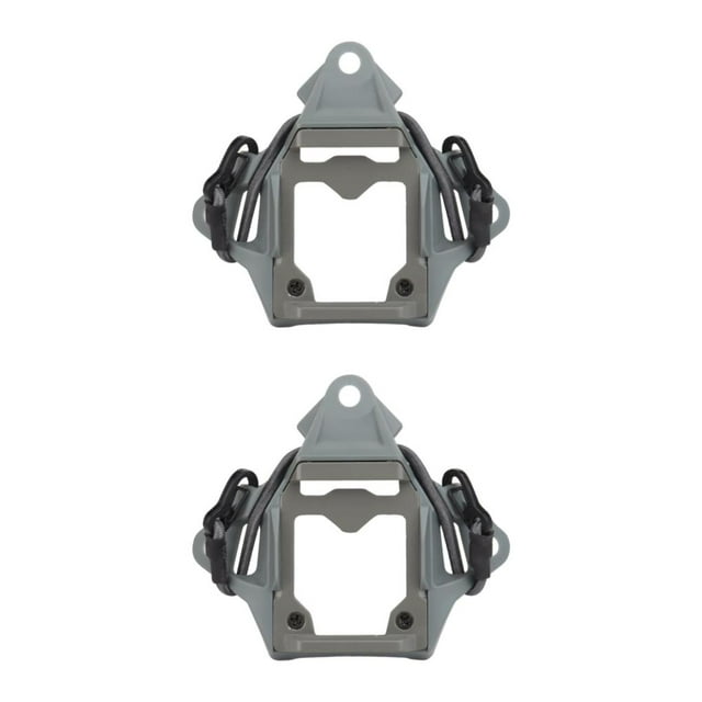 relayinert Adaptateur de Base Montage Sécurisé Accessoire Résilient Extérieur Gris 10x2.5x9cm 2Set